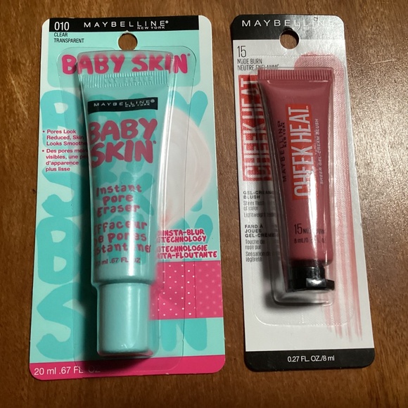 Maybelline Baby Skin Instant Pore Eraser 010 & Cheek Heat Gel-Cream Blush 15 - Picture 2 of 7